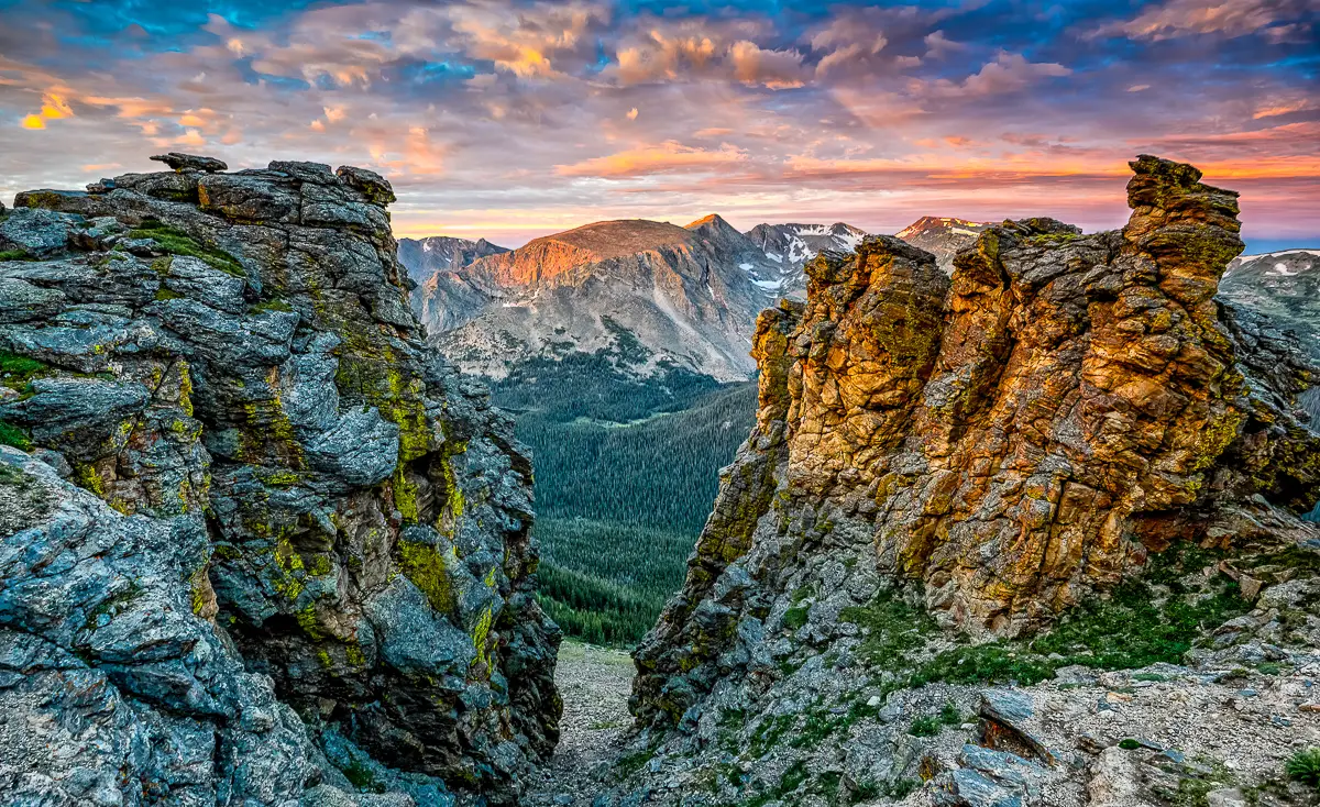 Rock Cut Sunrise on Trail Ridge Road on a Rocky Mountain National Park Photo Tour